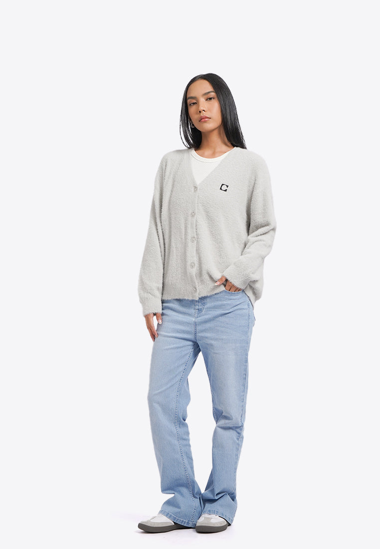 Oversized Logo Cardigan