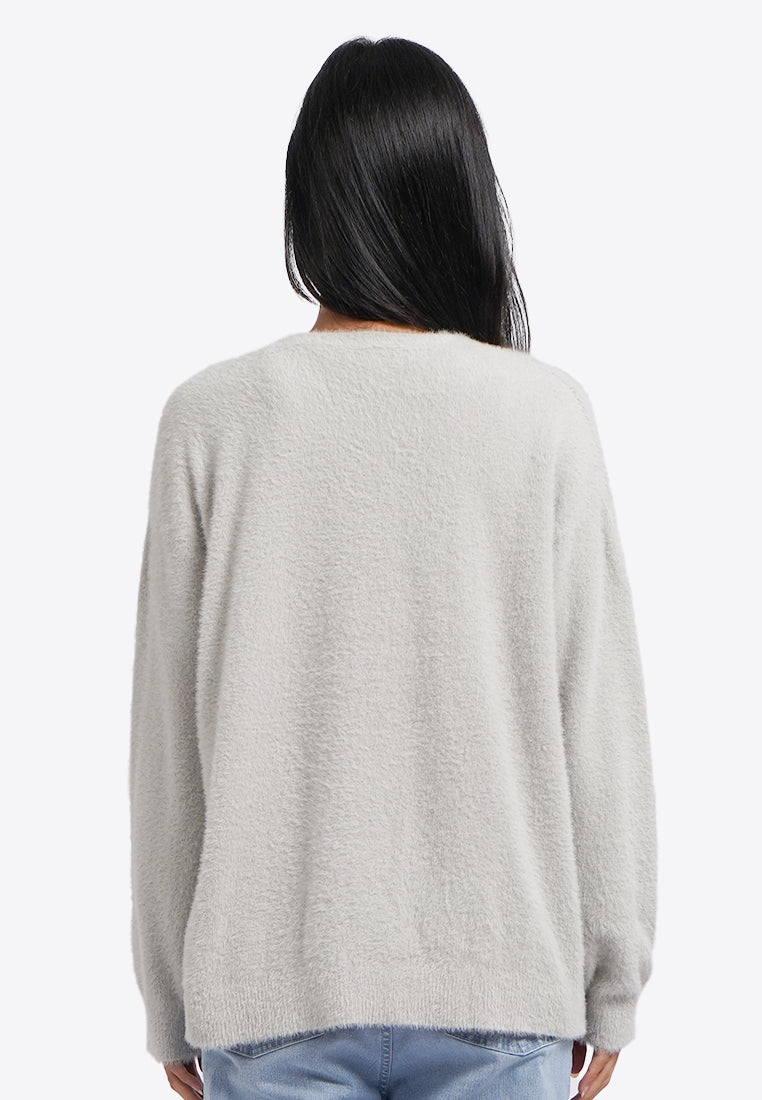 Oversized Logo Cardigan