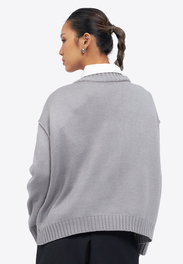 Oversized Front Tie Cardigan