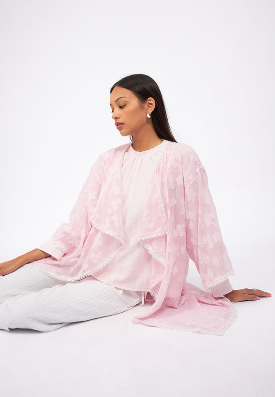Flower Embroidery Organza Outer