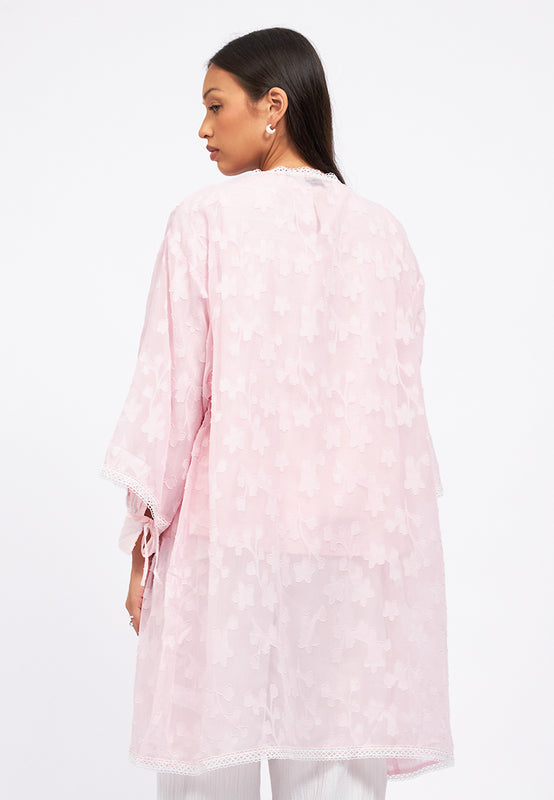 Flower Embroidery Organza Outer