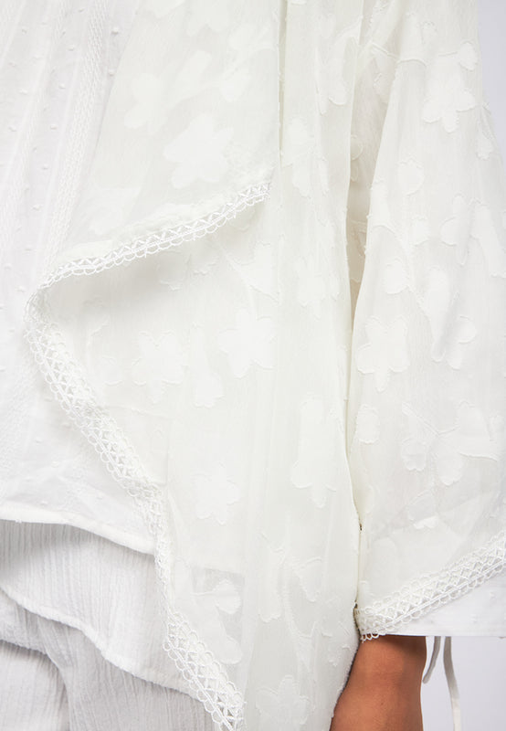 Flower Embroidery Organza Outer