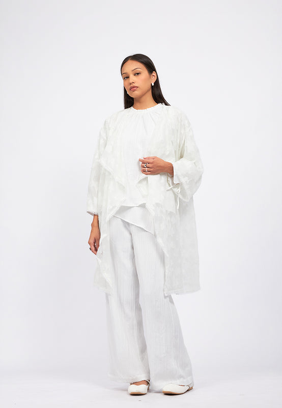 Flower Embroidery Organza Outer