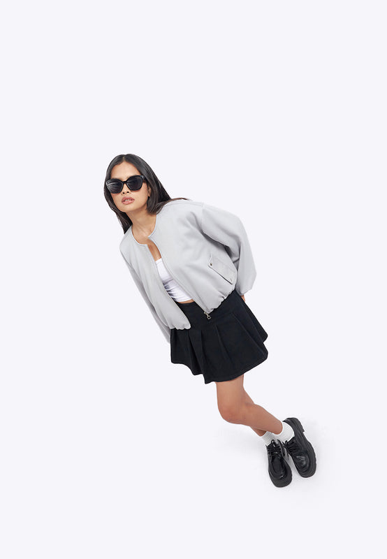 Oversized Round Neck Jacket