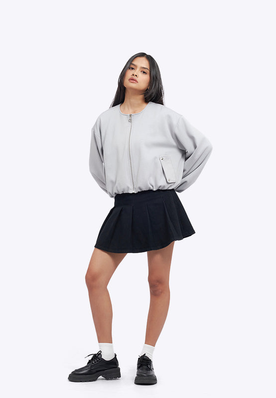 Oversized Round Neck Jacket