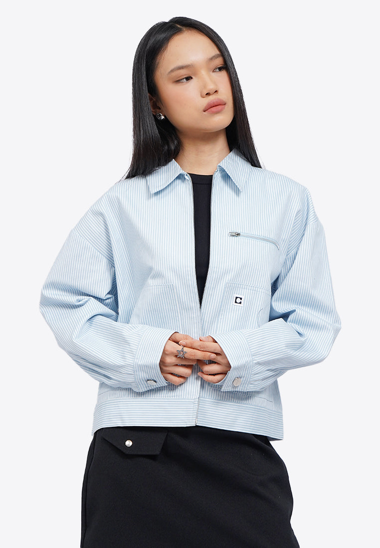 Oversized Pinstripe Jacket