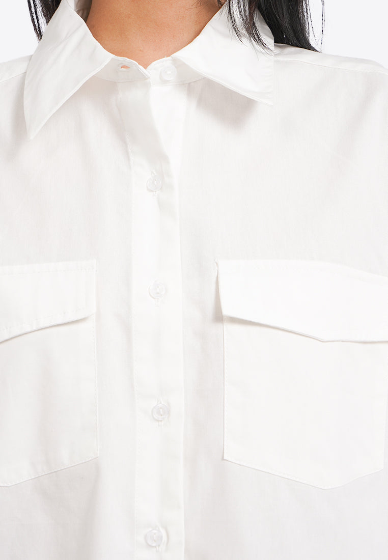 Oversized Sleeveless Shirt