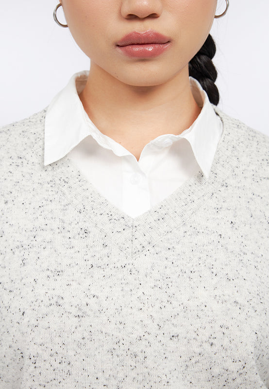 Nep Yarn Oversized Sweater