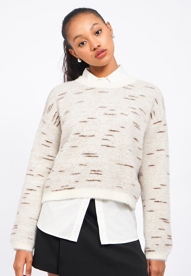 Oversized Mottle Sweater