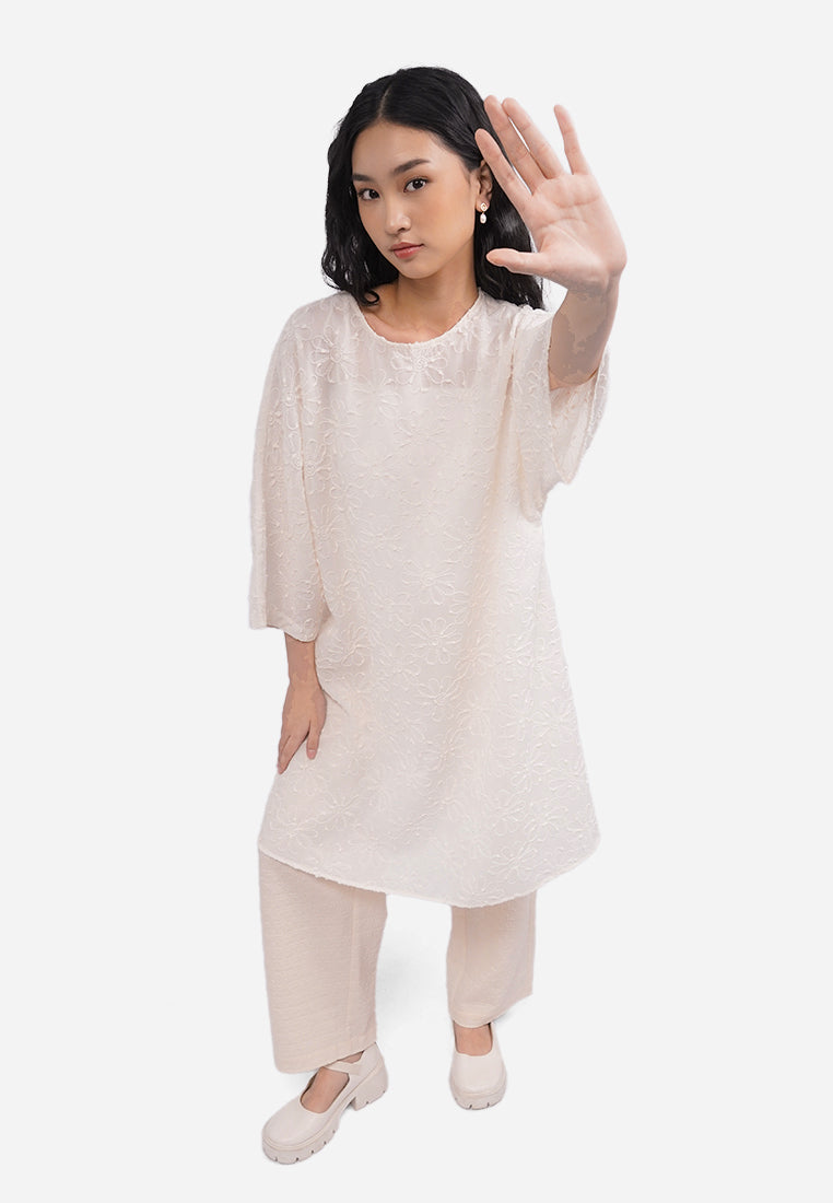 Textured Long Sleeve Tunic