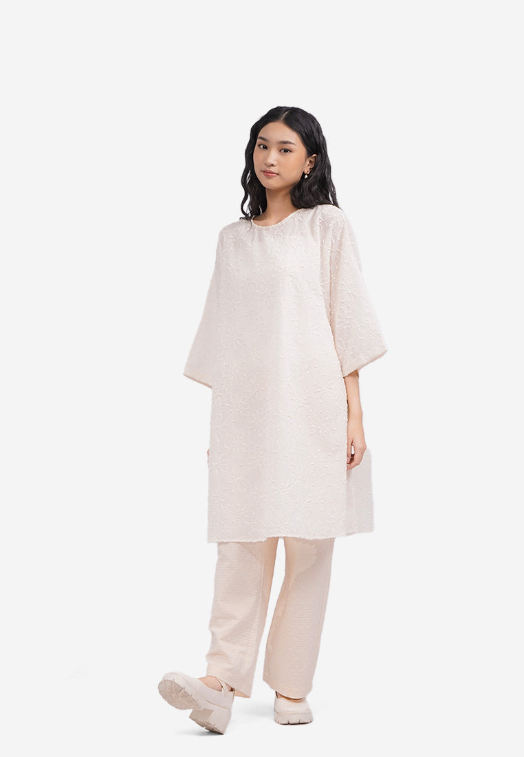 Textured Long Sleeve Tunic