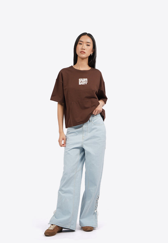 Oversized Short Sleeve Pocket T-Shirt