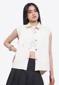 Oversized Button Up Vest