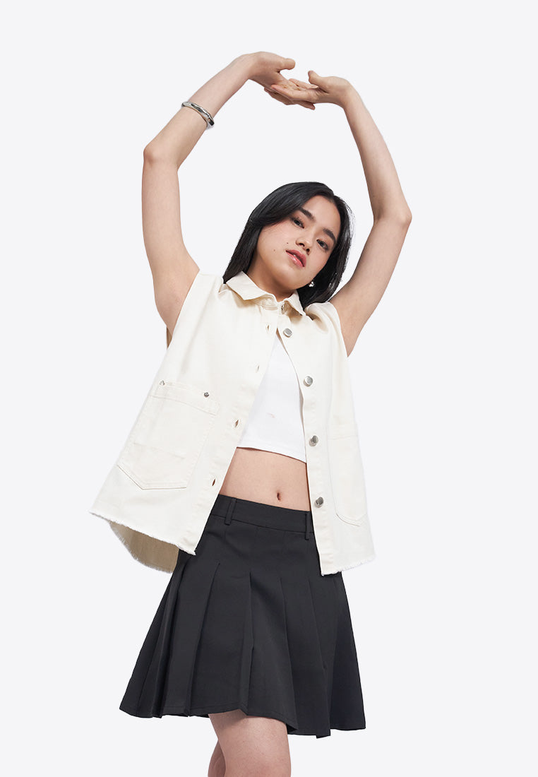 Oversized Button Up Vest