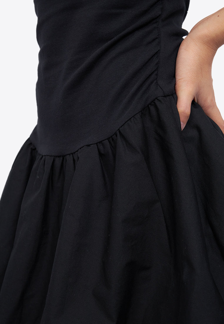 Off Shoulder Mini Balloon Dress
