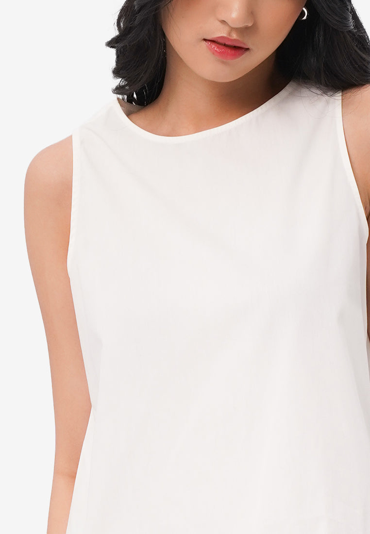 Sleeveless Volume Mini Dress