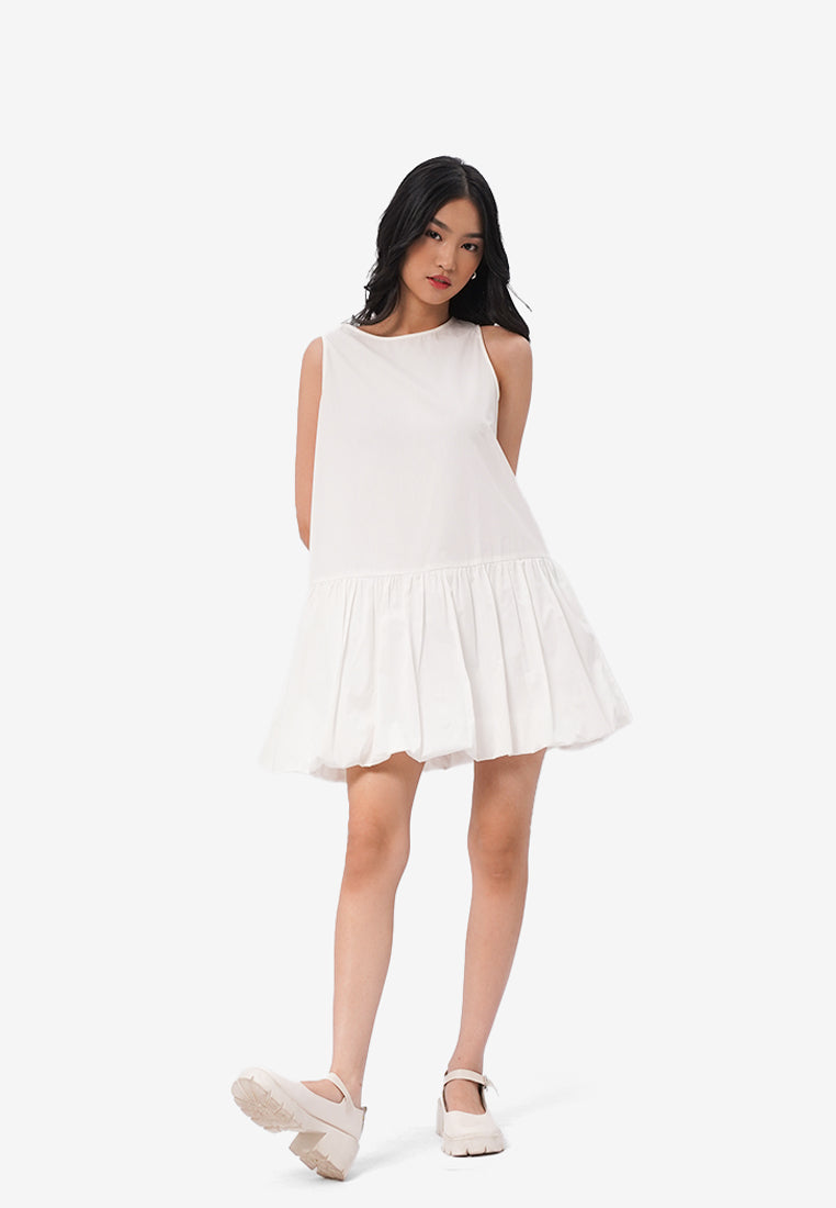 Sleeveless Volume Mini Dress