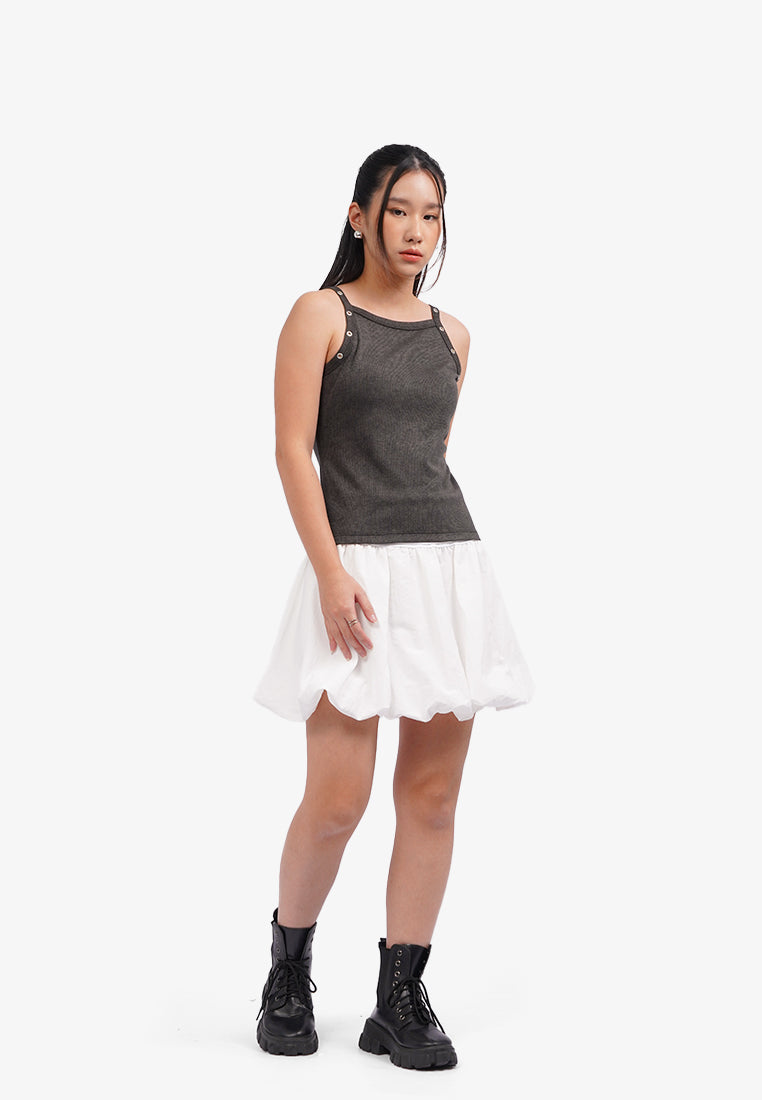 Washed Eyelet Tank Top