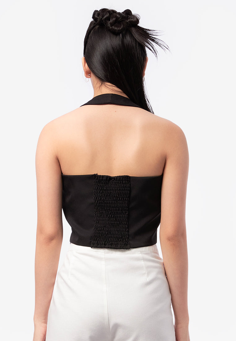 Ribbon Halter Neck Top