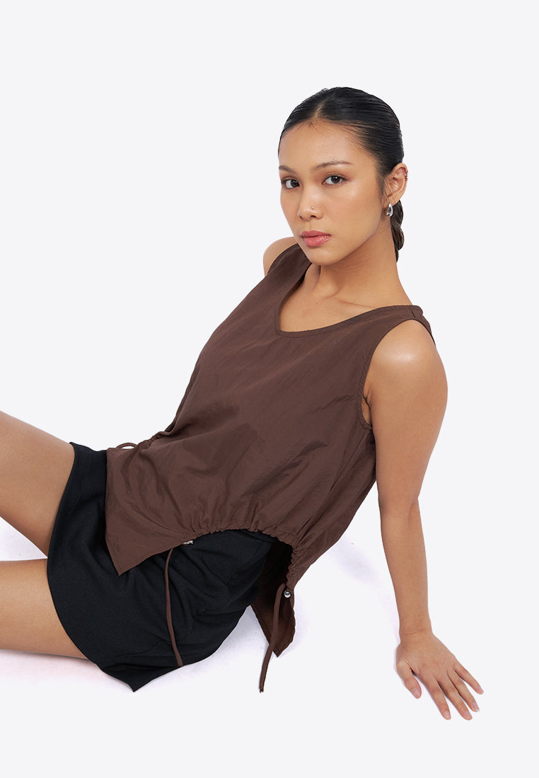 Side Cut Out Sleeveless Top