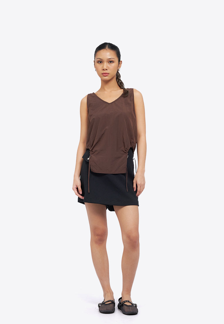 Side Cut Out Sleeveless Top