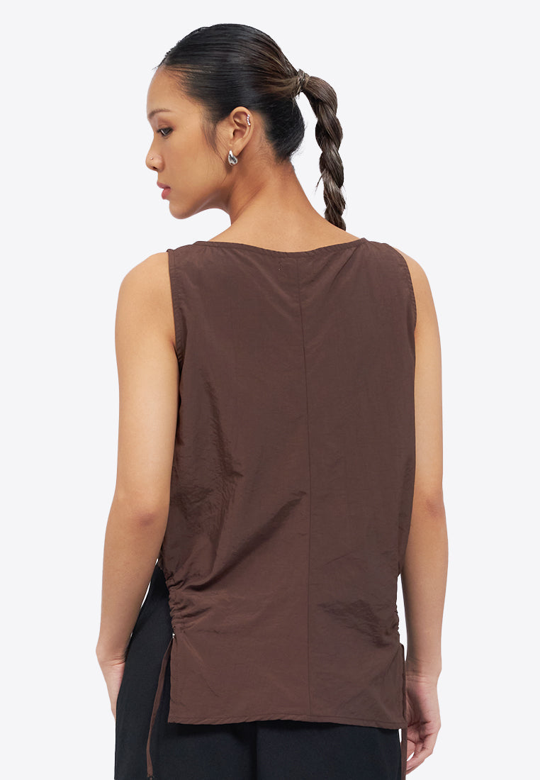 Side Cut Out Sleeveless Top