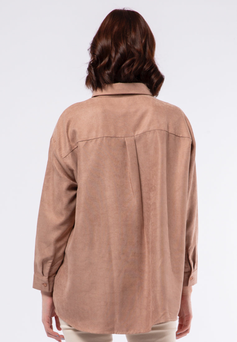 Oversized Long Sleeve Blouse