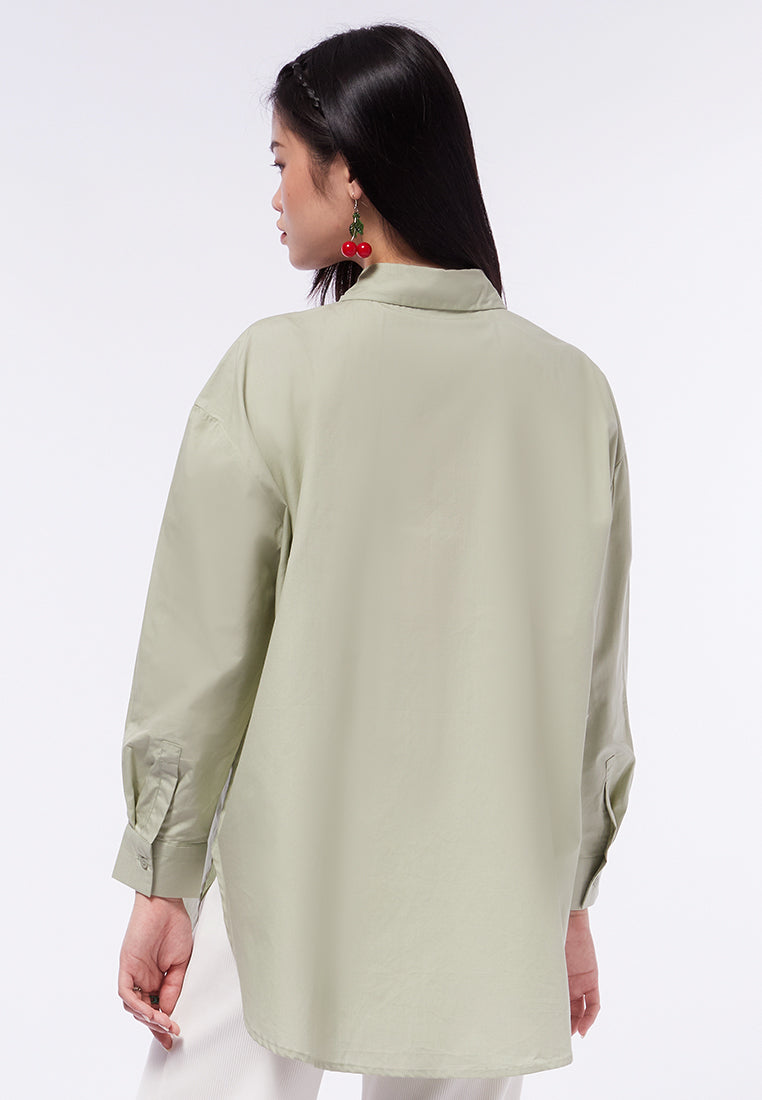 Long Sleeve Oversized Shirt