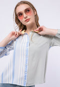 Cut & Sewn Long Sleeve Blouse