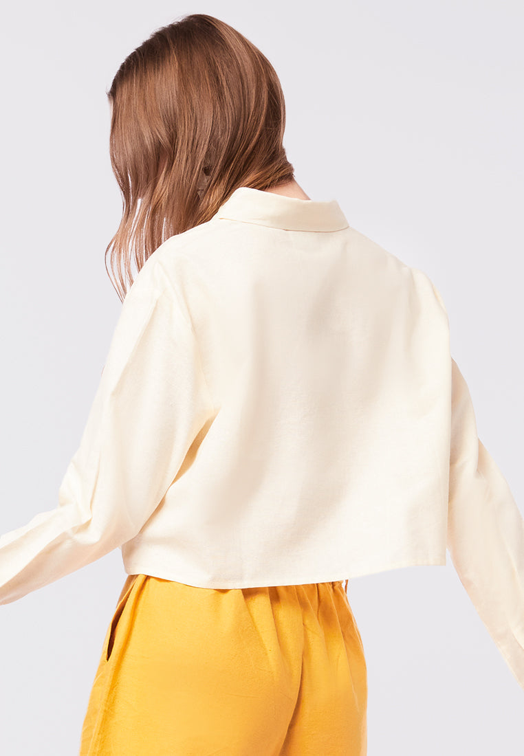 Long Sleeve Crop Blouse