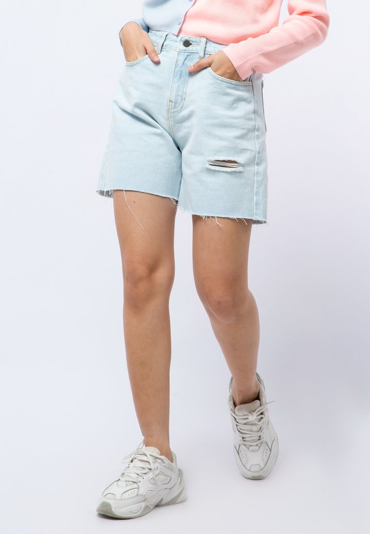 Denim Bermuda Shorts