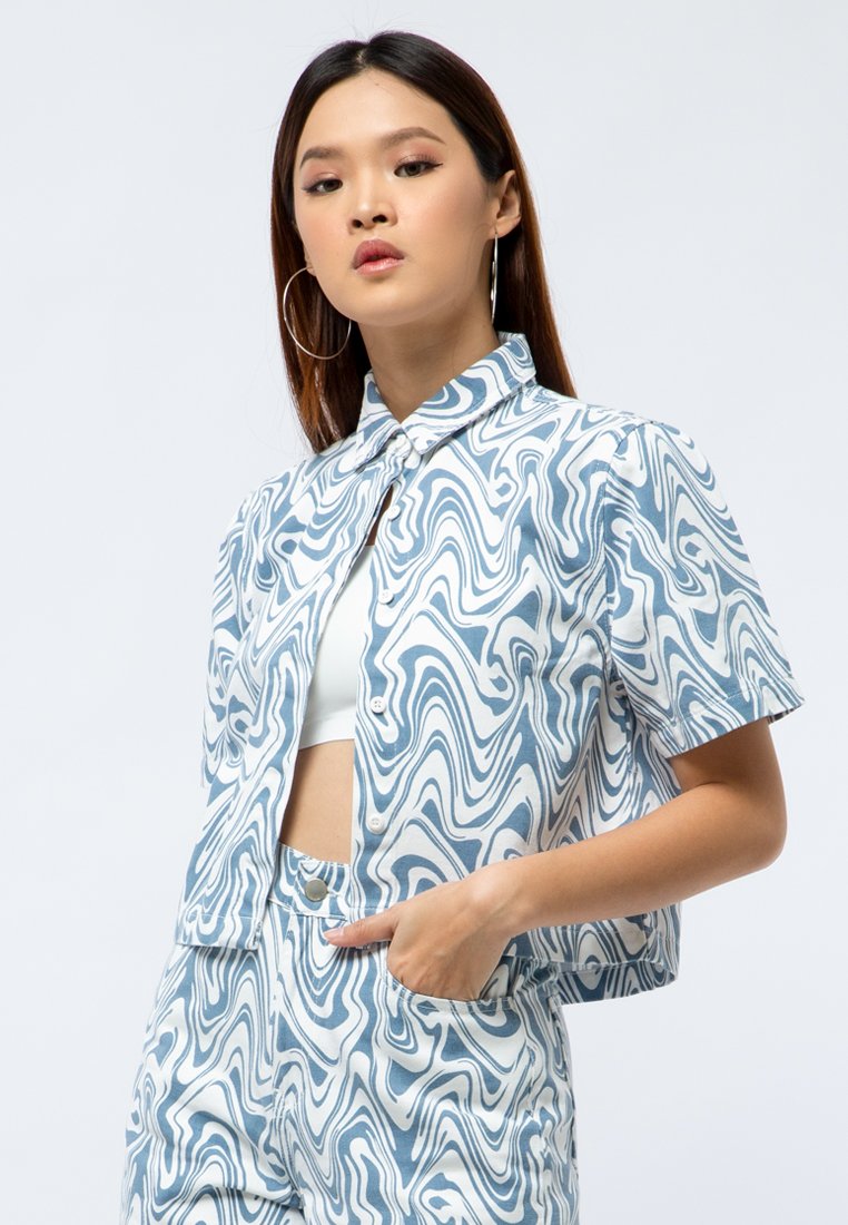 Printed Denim Shirt