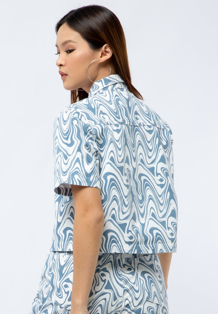 Printed Denim Shirt