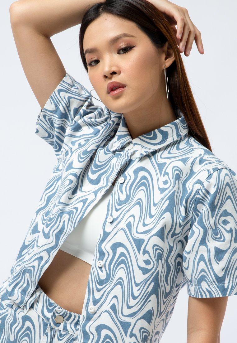 Printed Denim Shirt