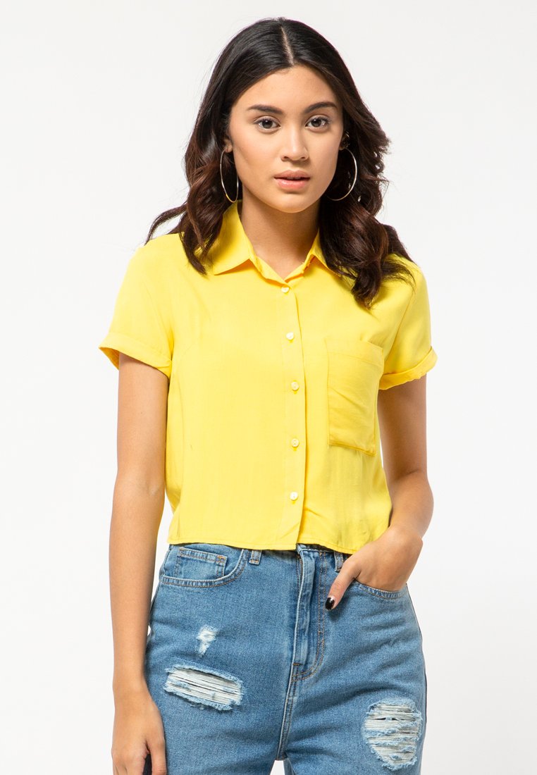 Back Detail Crop Shirt