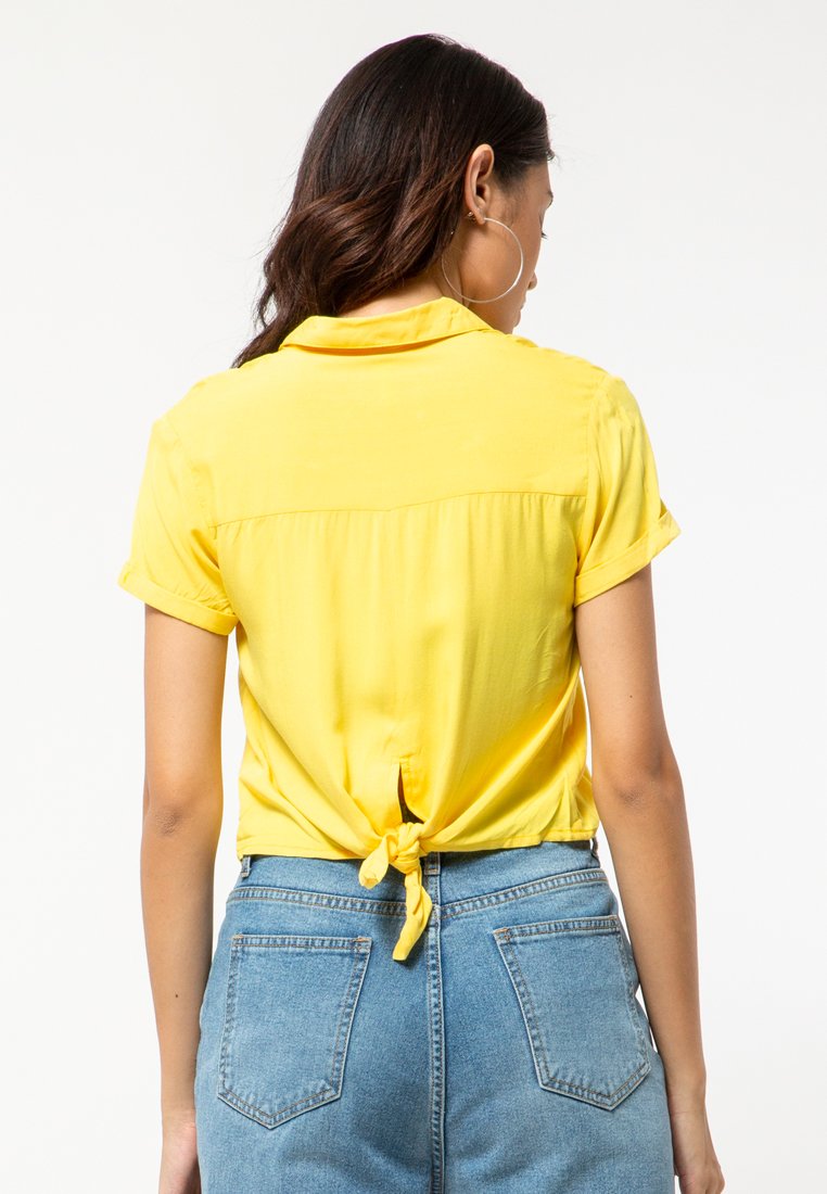 Back Detail Crop Shirt