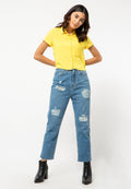 Back Detail Crop Shirt