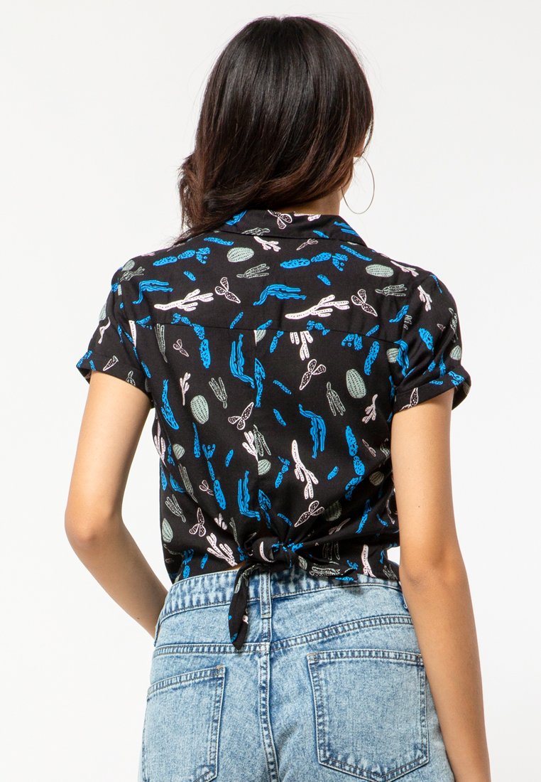 Back Detail Crop Shirt