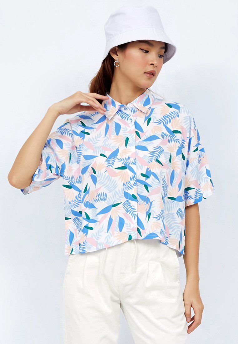 Printed Crop Shirt