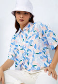 Printed Crop Shirt