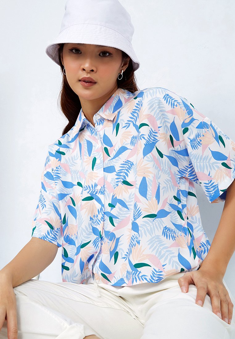 Printed Crop Shirt