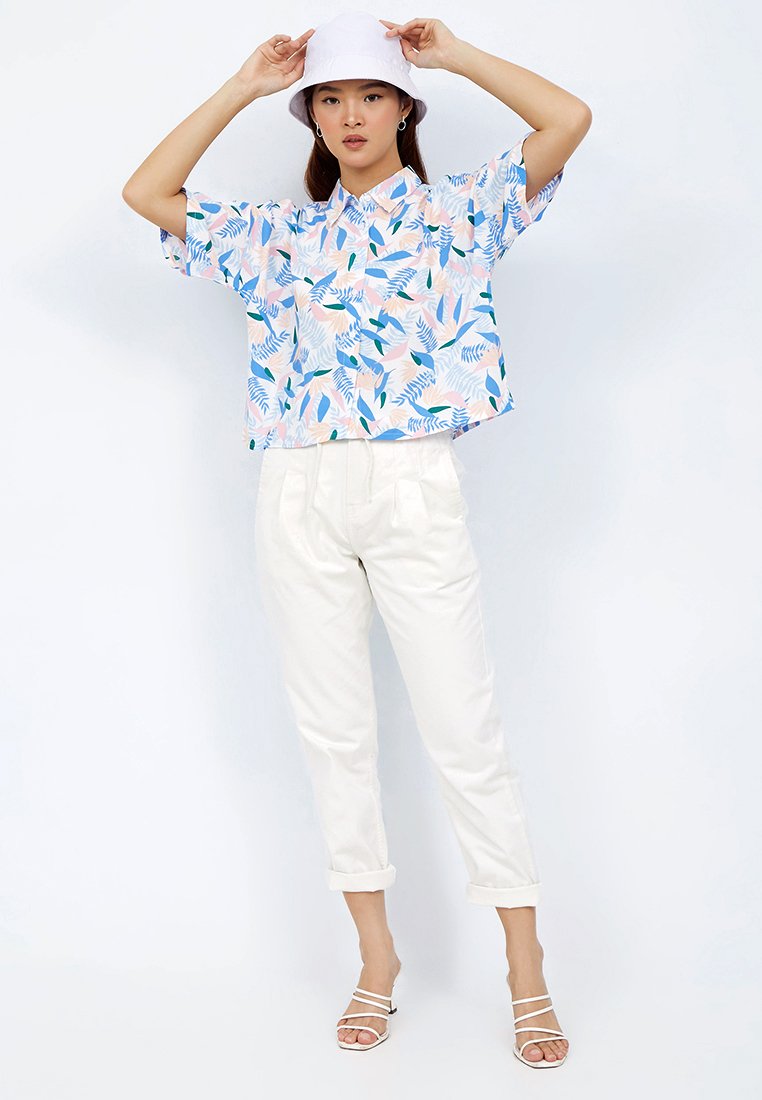 Printed Crop Shirt
