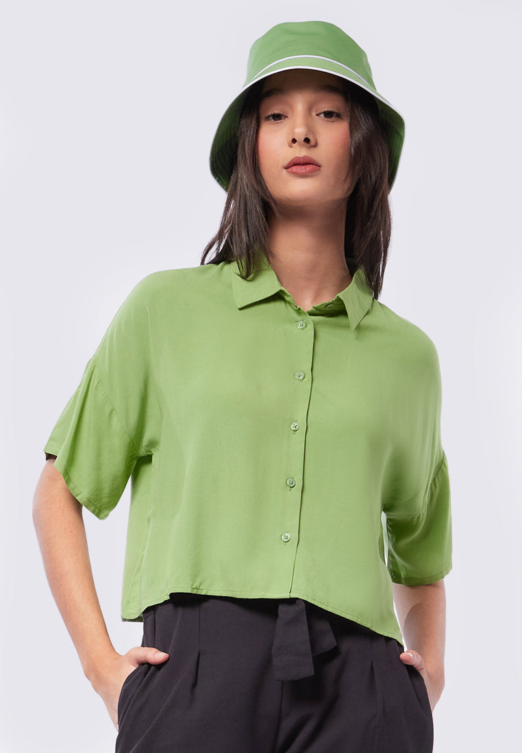 Short Sleeve Crop Shirt
