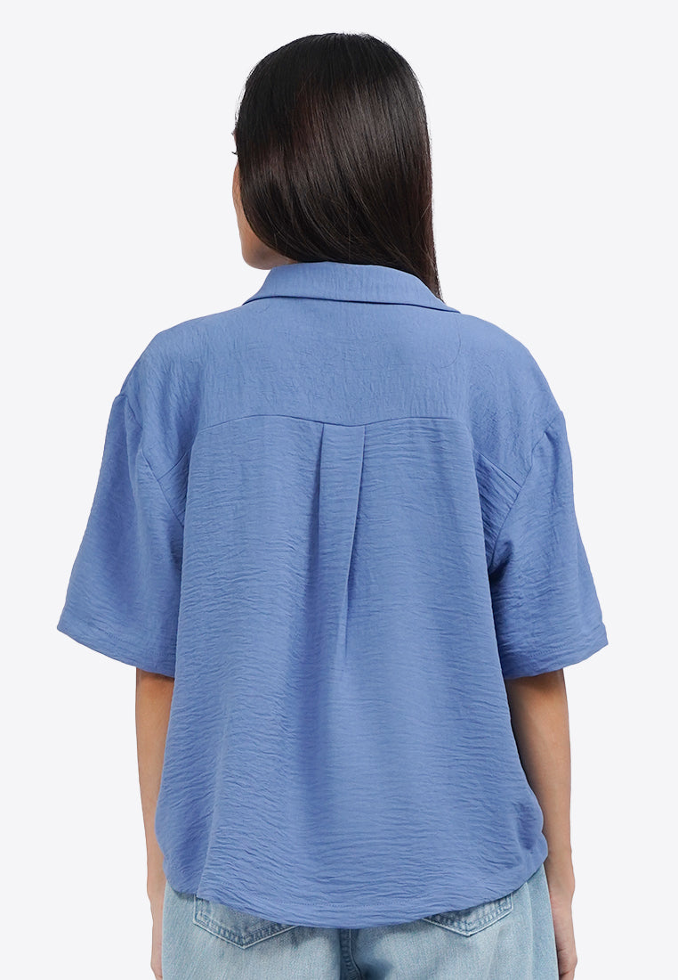 Drop Shoulder Pocket Shirt
