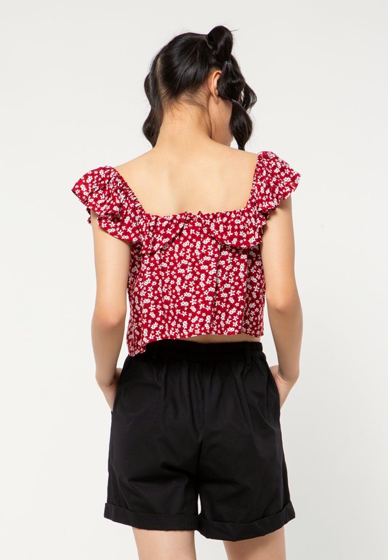 Tanktop Ruffle Shoulder
