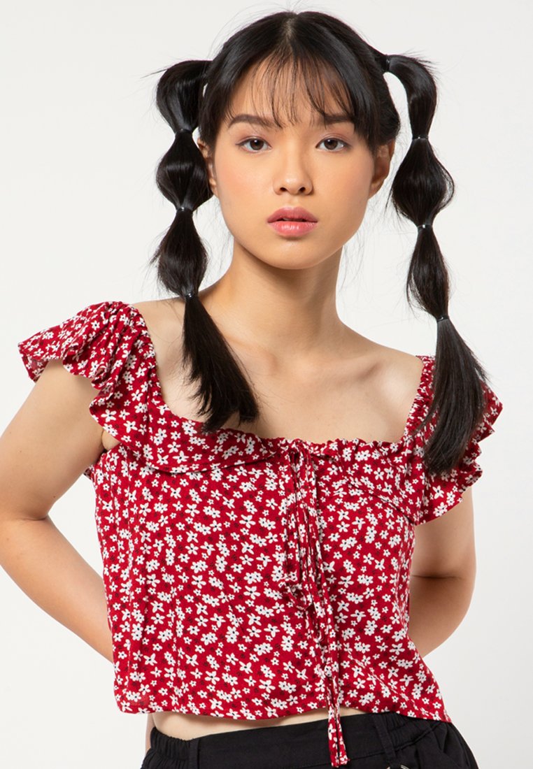 Tanktop Ruffle Shoulder