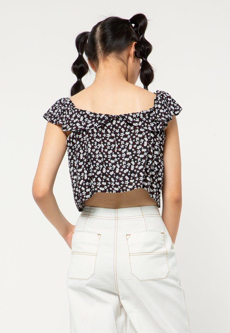 Tanktop Ruffle Shoulder