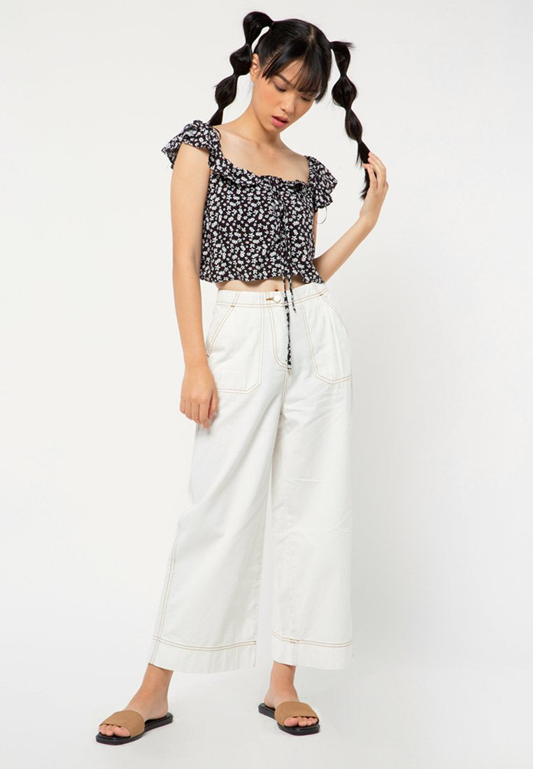 Tanktop Ruffle Shoulder