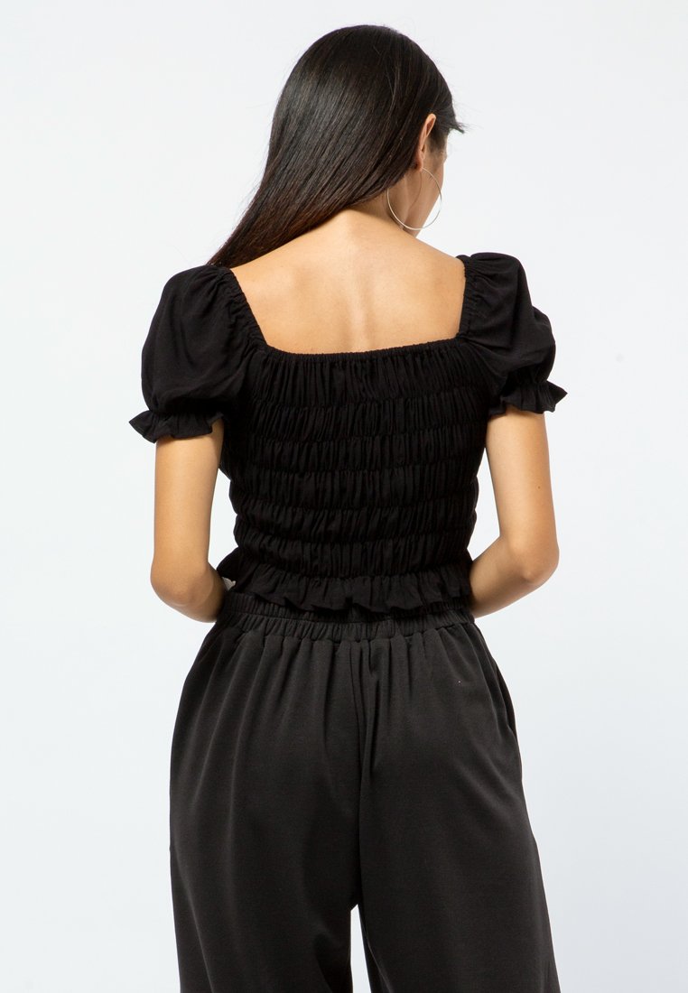 Short Sleeve Smocked Top