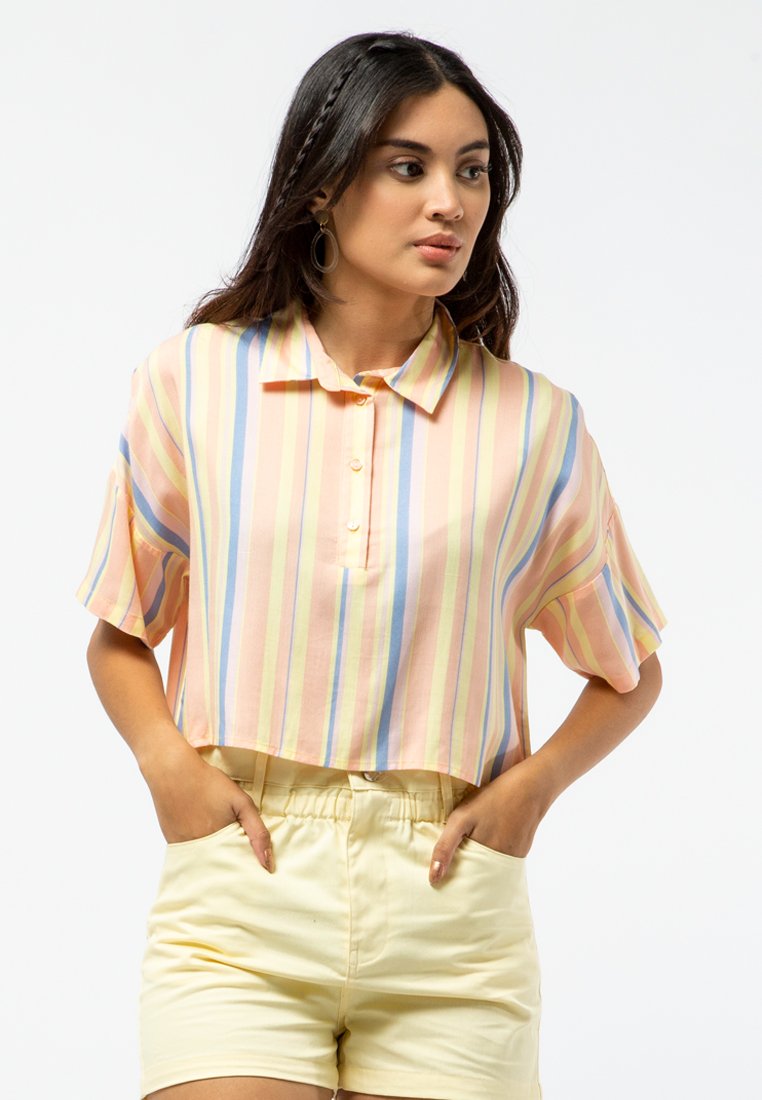 Short Sleeve Shirt with Polo Collar